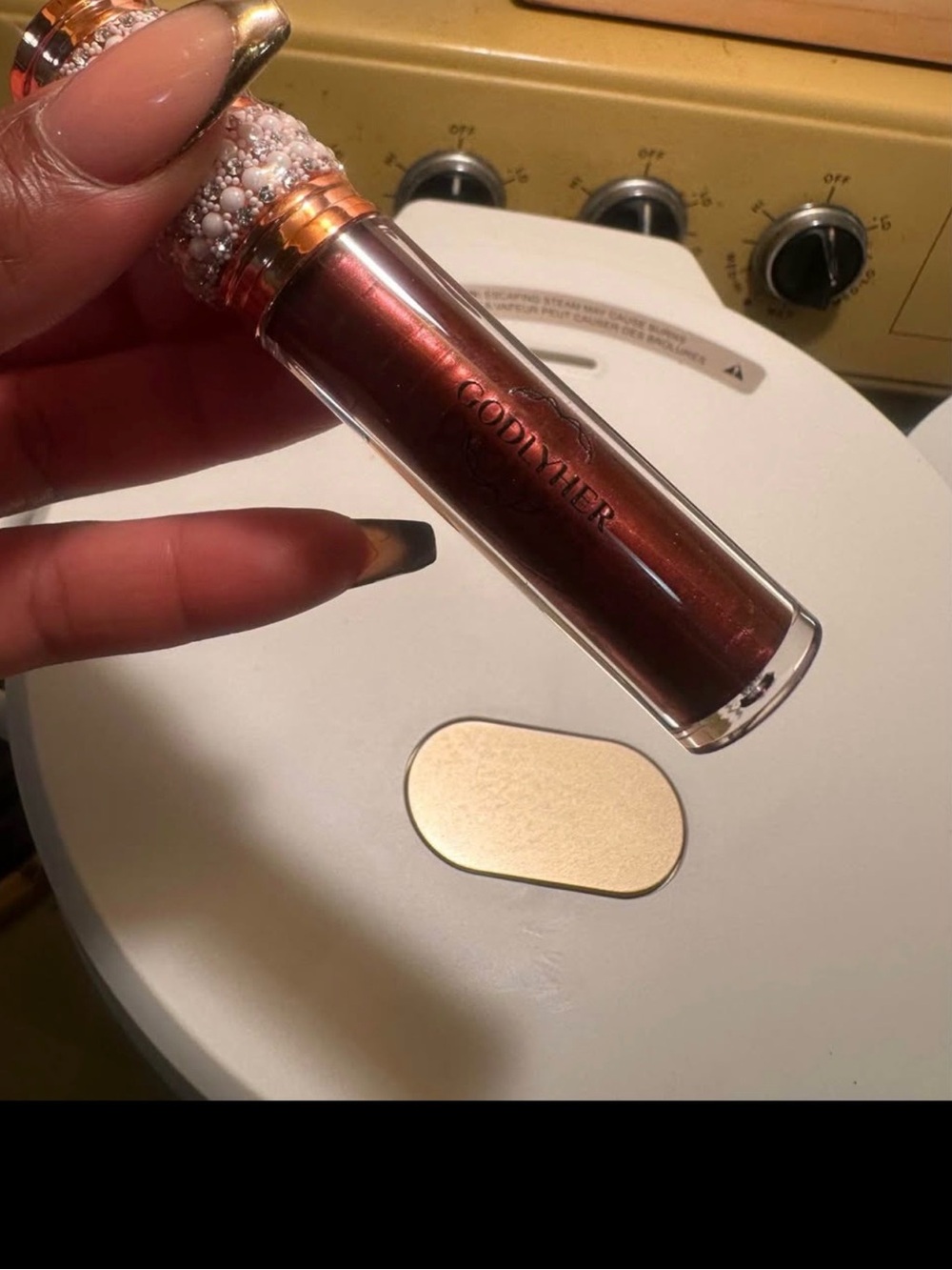 GoddlyHer Metallic Copper Lip Gloss - Shimmer Copper Shine